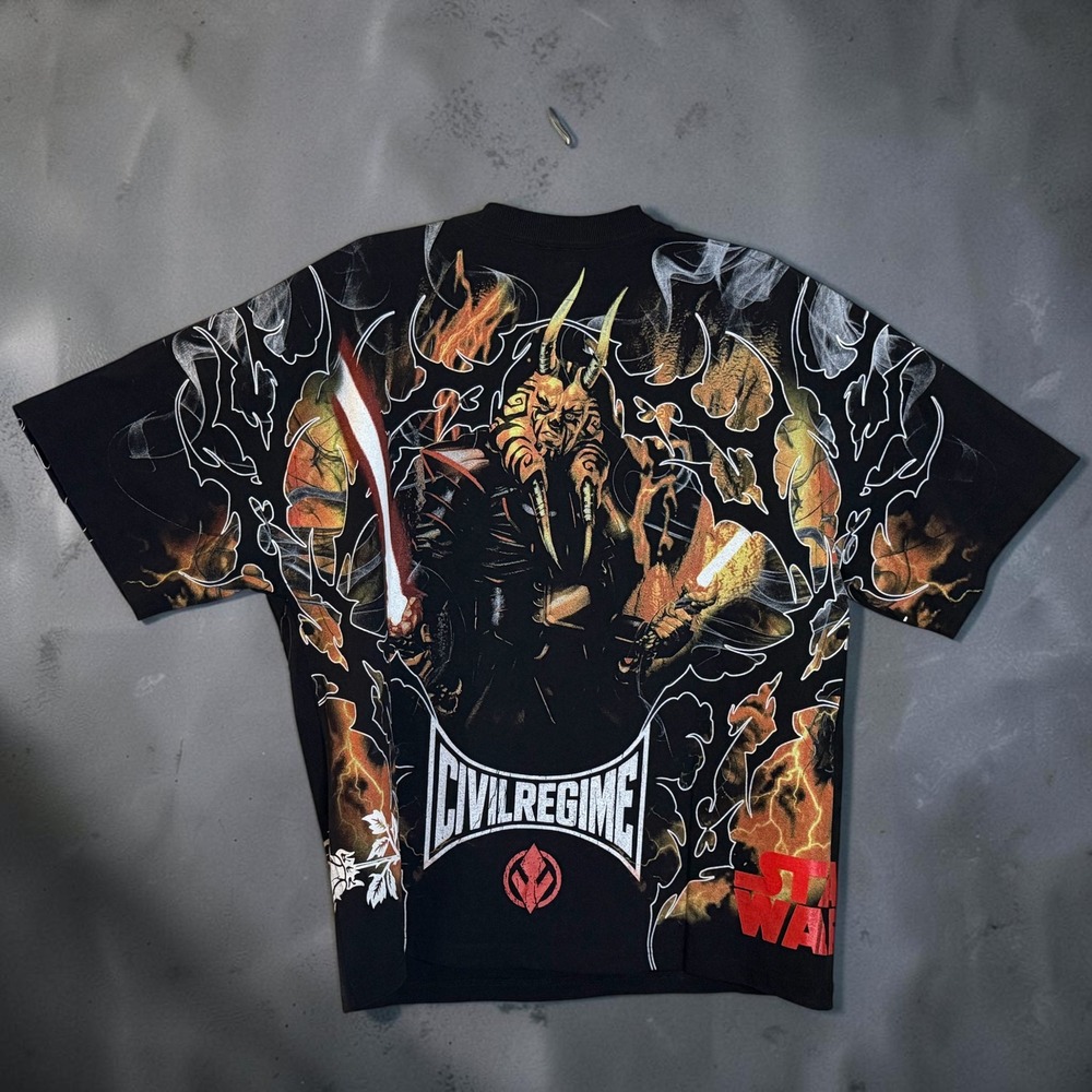 Civil Regime Star Wars Darth Maul Graphic T-Shirt Black Mens Large NWT